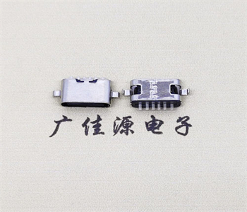 沙溪镇TYPE-C6P短体沉板两脚母座 长度5.1mm 沉板1.6、0.8mm